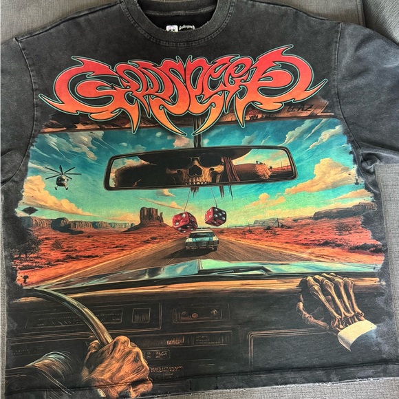 Godspeed Road to Hell Graphic Tee - Black Medium - Picture 1 of 2